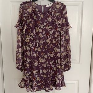 Floral ruffle dress